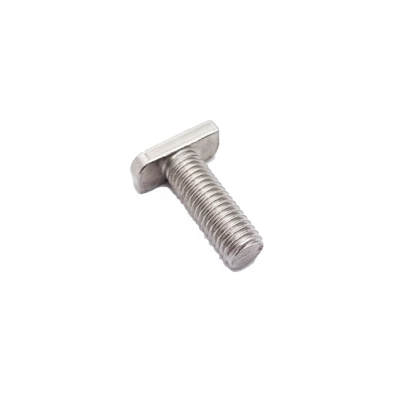 304 316 Stainless Steel M6 M8 M10 T Kepala Bolts kanggo Profil Aluminium