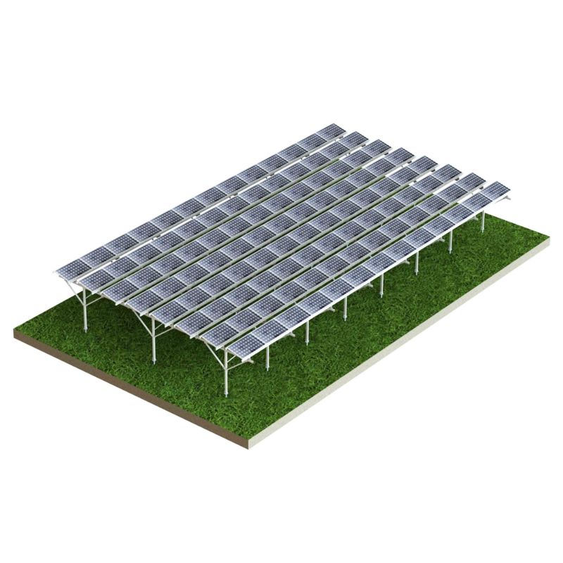 Aluminium Solar Ground Bracket Sistem Pemasangan Pertanian Panel Surya