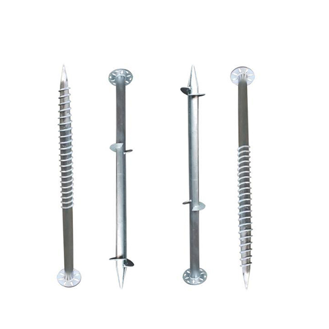 Helical Piles Screw Piles Foundation Ground Screw kanggo Panel Surya