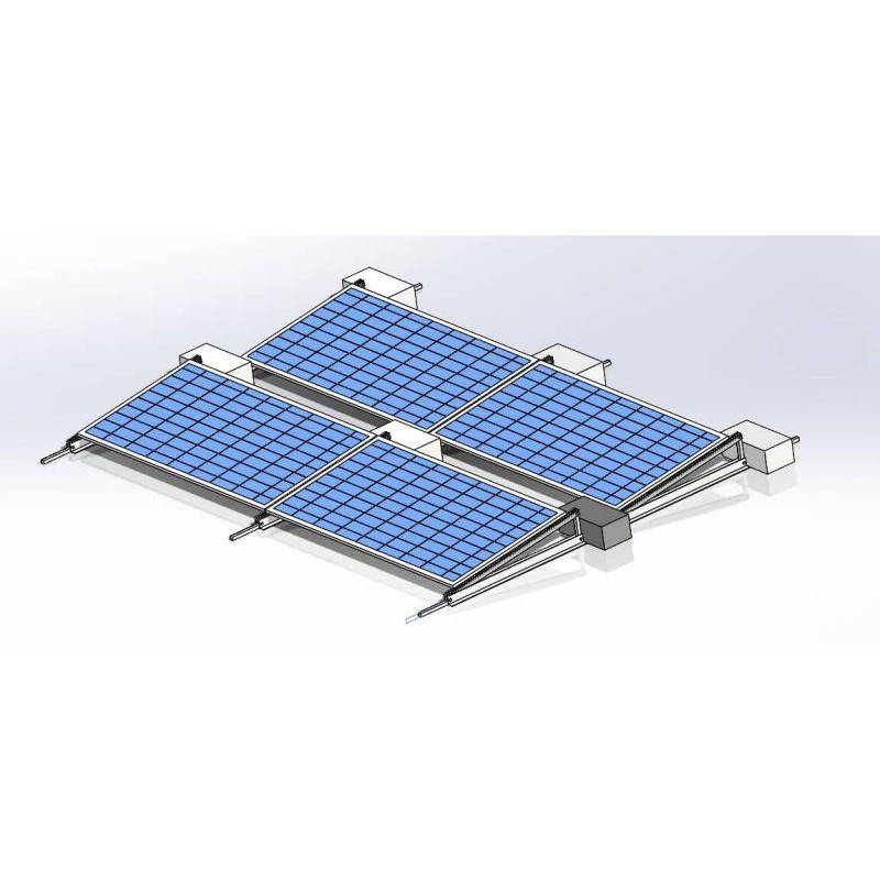 Aksesoris Solar Brackets kanggo Flat gendheng Solar Mount