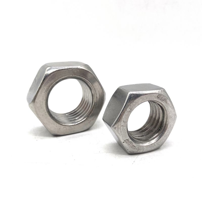 Stainless Steel DIN934 Kacang Hexagon Hex Bolts lan Kacang